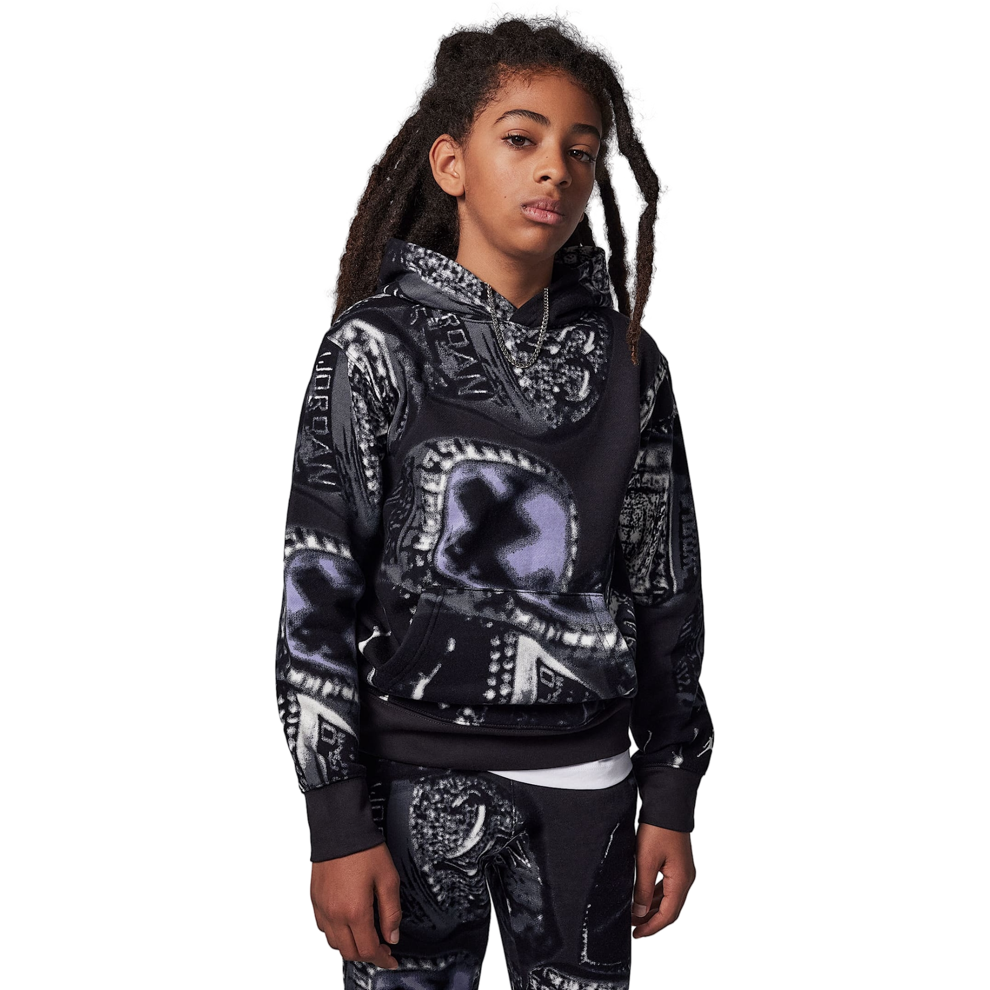 Jordan MVP Fleece Printed Pullover Big Boys' Hoodie